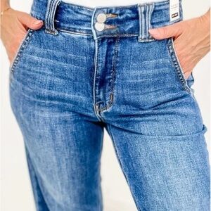 Judy Blue DOUBLE DOWN High Waist Double Button Wide Leg Jeans Size 7|28